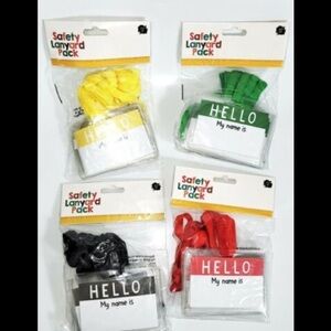 Set of 40 Safety Lanyards Pick Yellow Blue Black Red Huge Discount For 2 + Sets